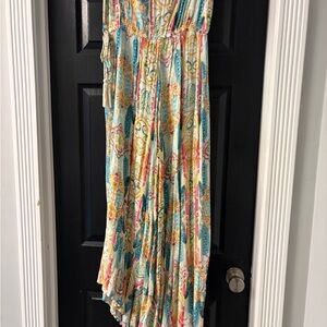 Elan Multi-Color Paisley Maxi Dress